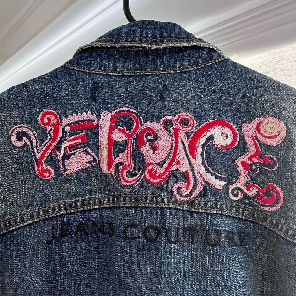 Vintage Versace denim jacket bought in Paris!